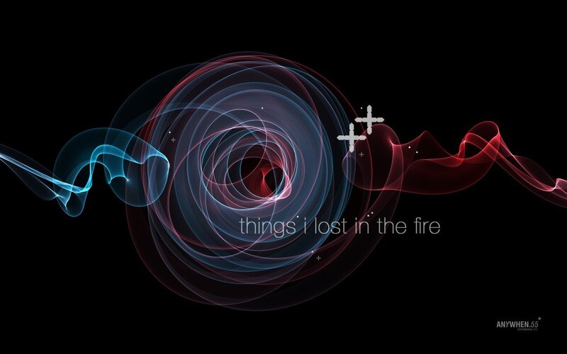 abstract swirl with text