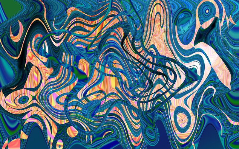 Abstract swirling color patterns