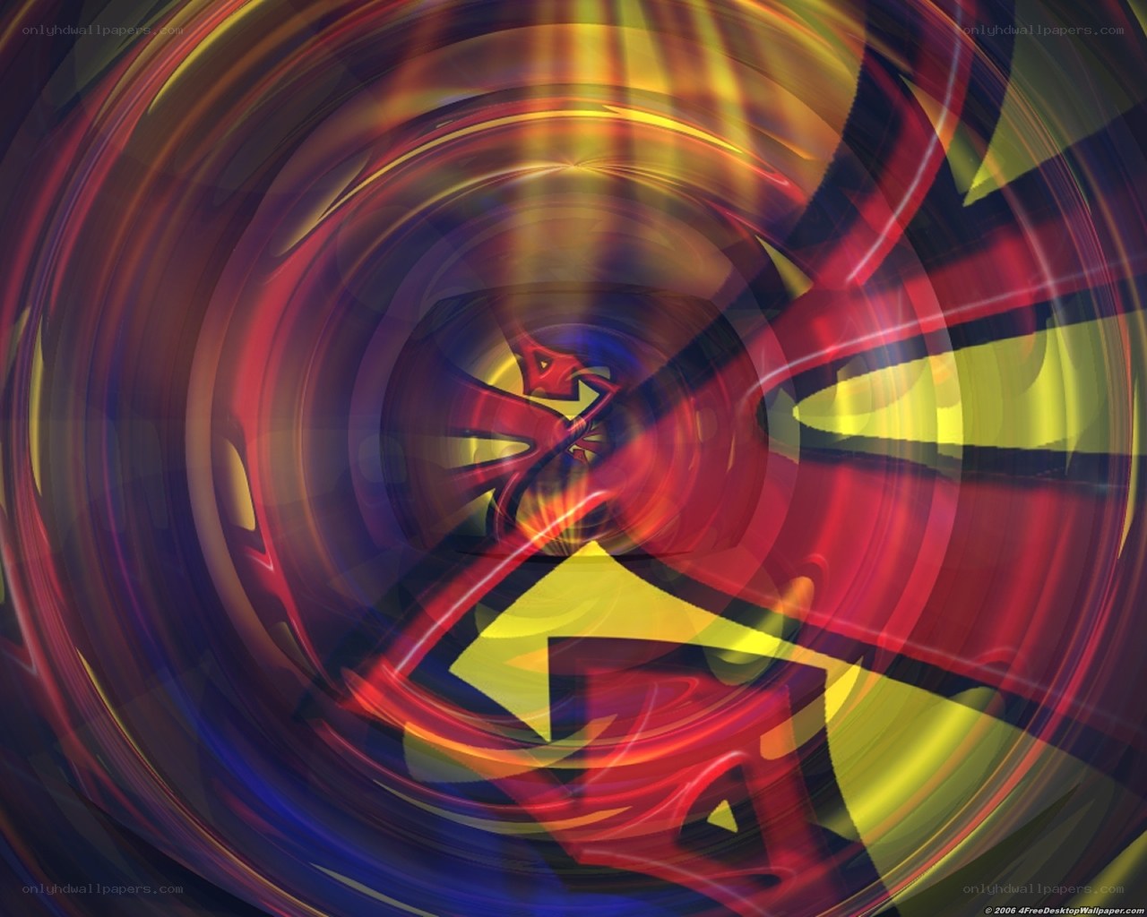 Abstract swirling colors