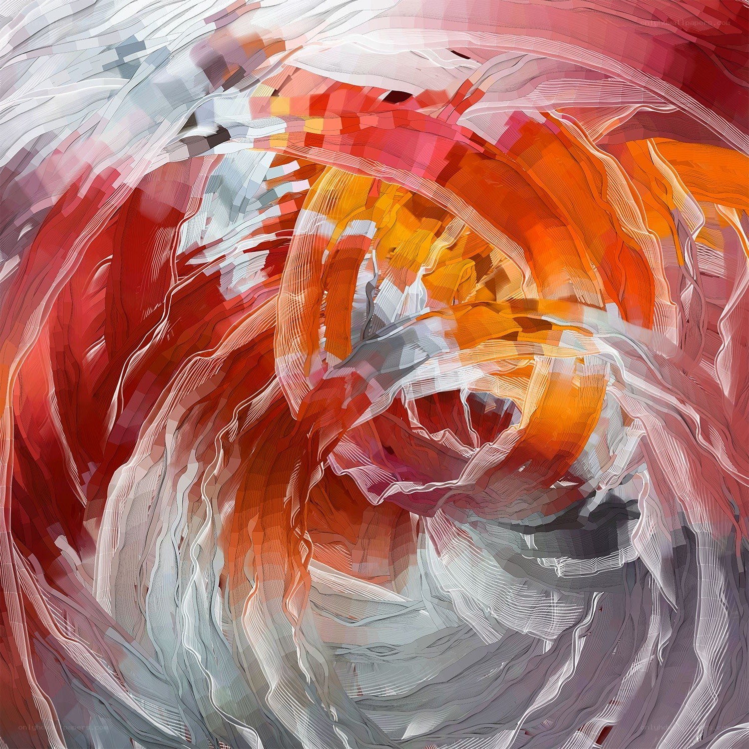 Abstract swirling colors