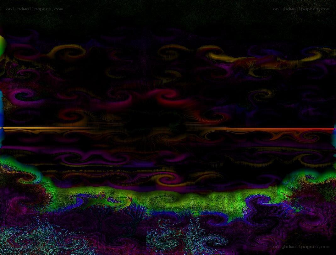 Abstract swirling colors