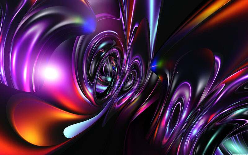 Abstract Swirling Colors — Purple, Dynamic