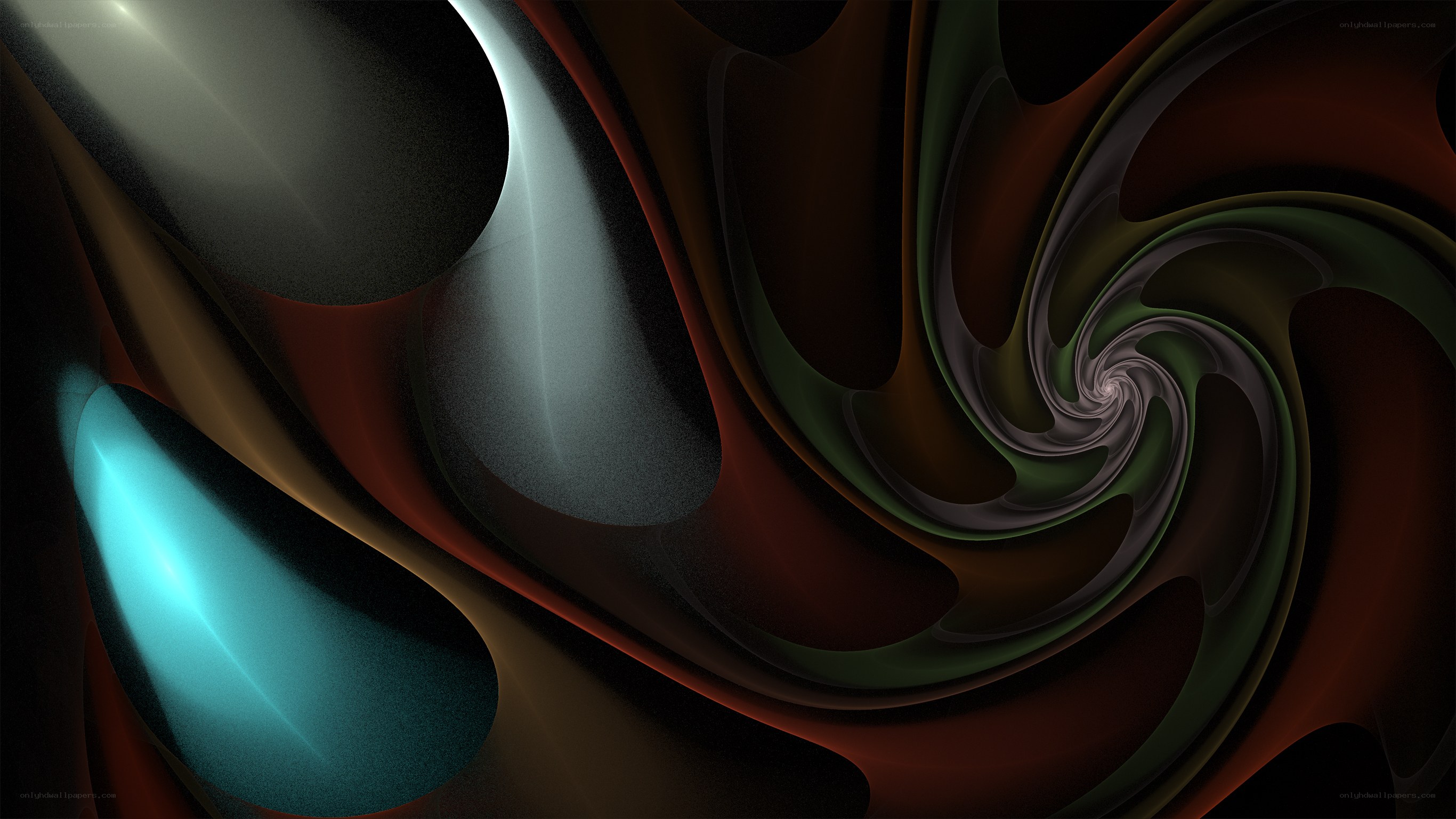 Abstract swirling digital art