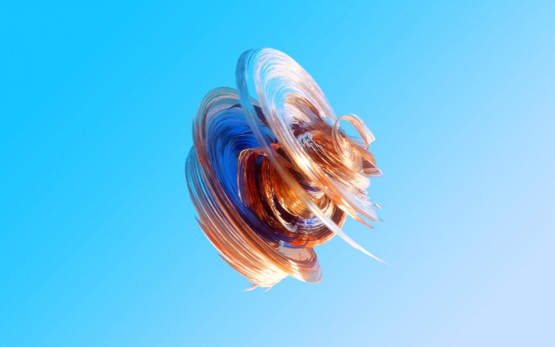 Abstract Swirling Form