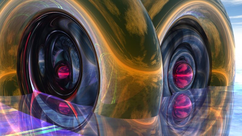 Abstract Swirling Forms — Purple, Hypnotic
