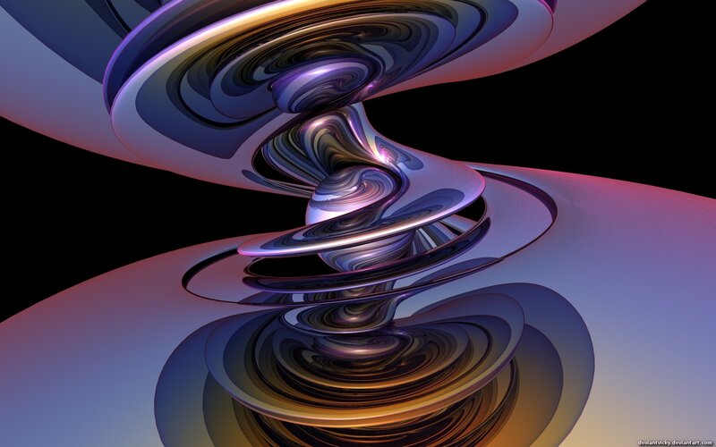 Abstract swirling fractal art