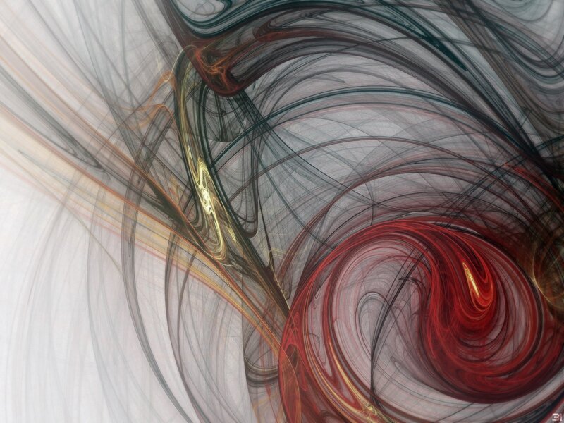 Abstract swirling fractal art
