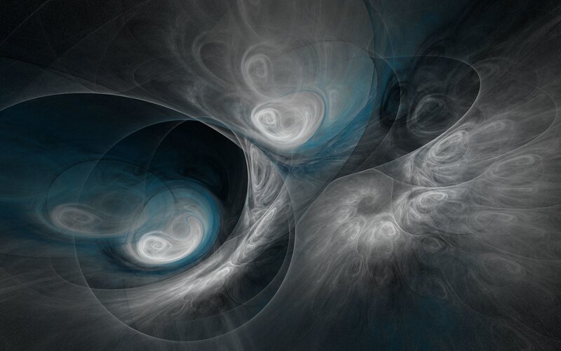 Abstract swirling fractal art