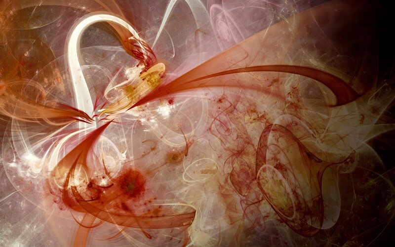 Abstract swirling fractal art