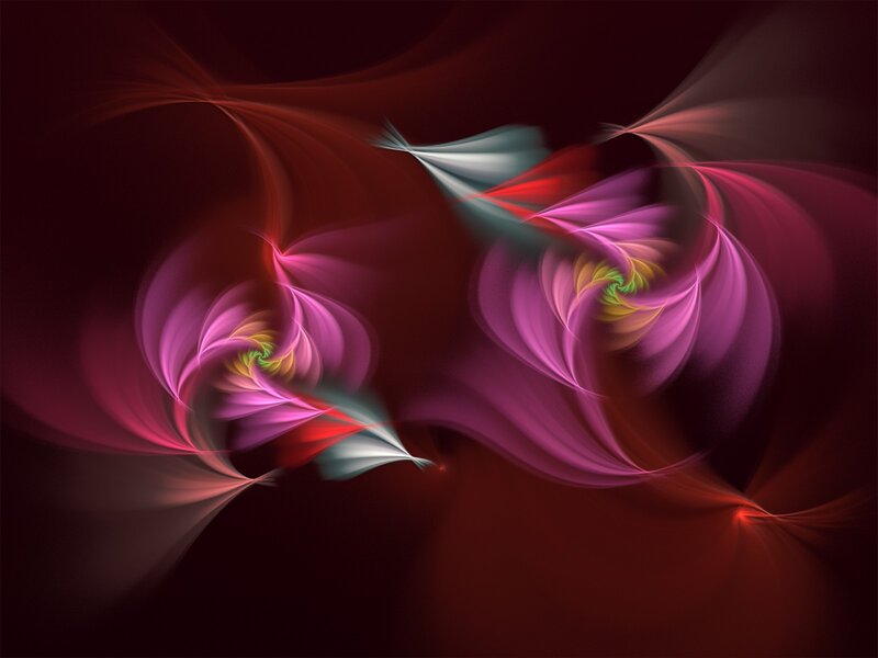Abstract swirling fractal art