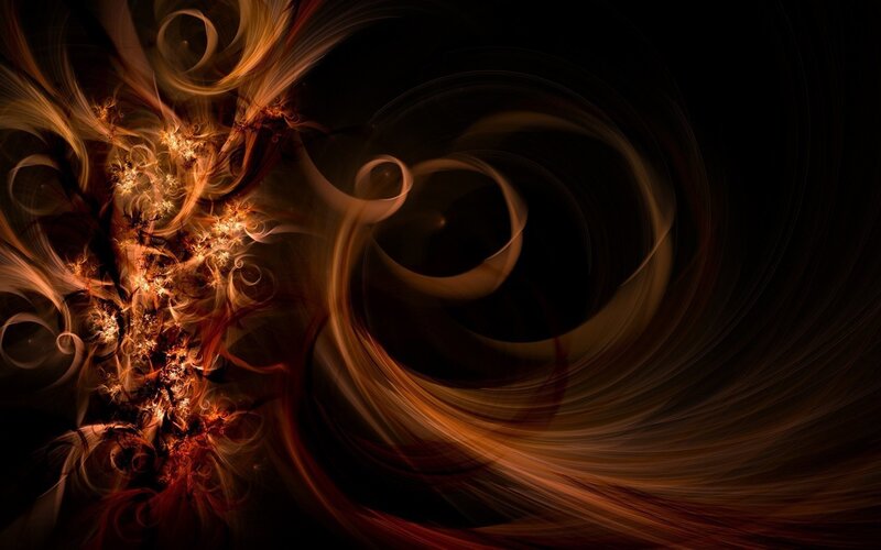 Abstract swirling fractal art