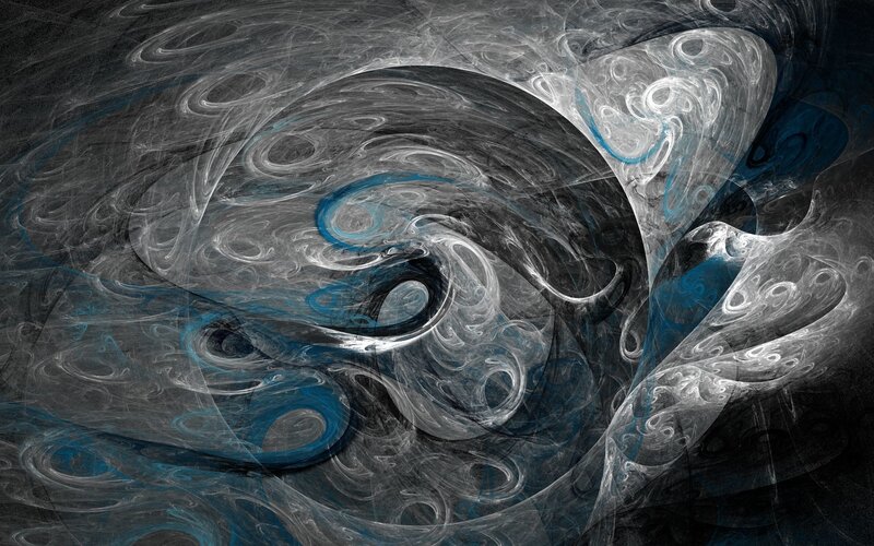 Abstract swirling fractal art