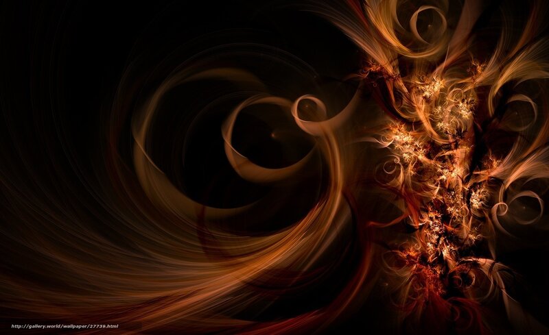 Abstract swirling fractal art