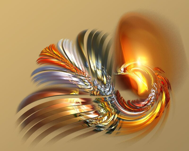 Abstract Swirling Fractal