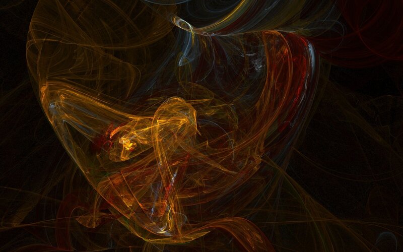 Abstract Swirling Light Forms