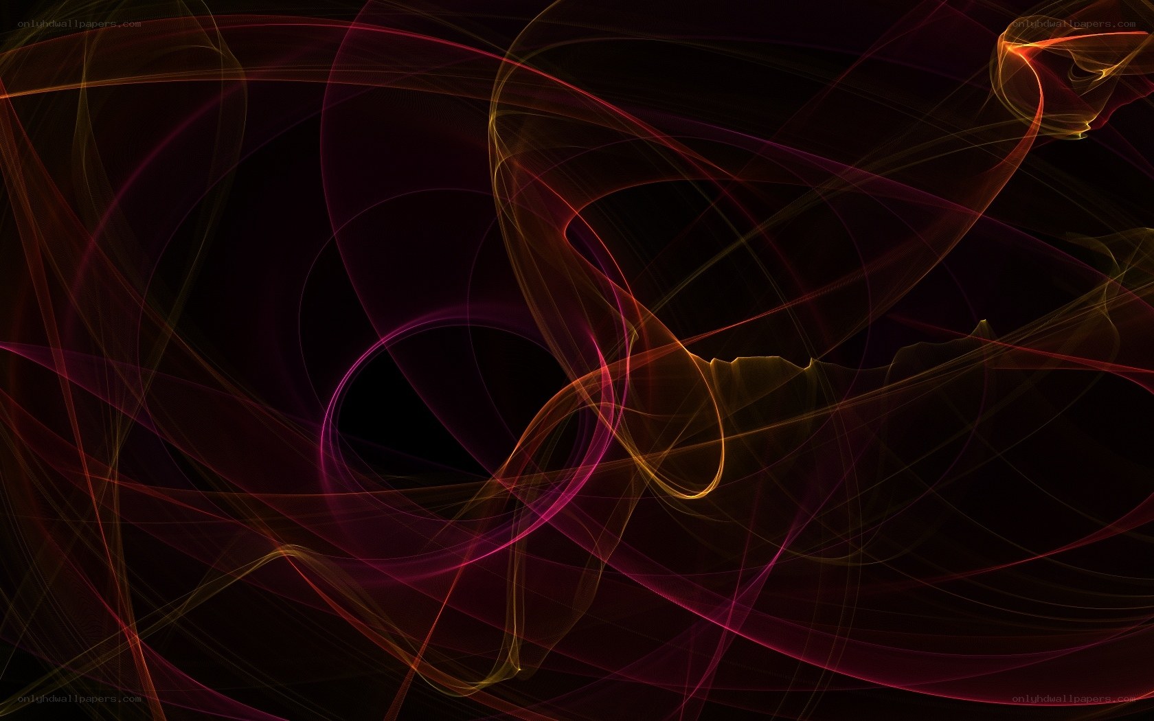 Abstract swirling light patterns