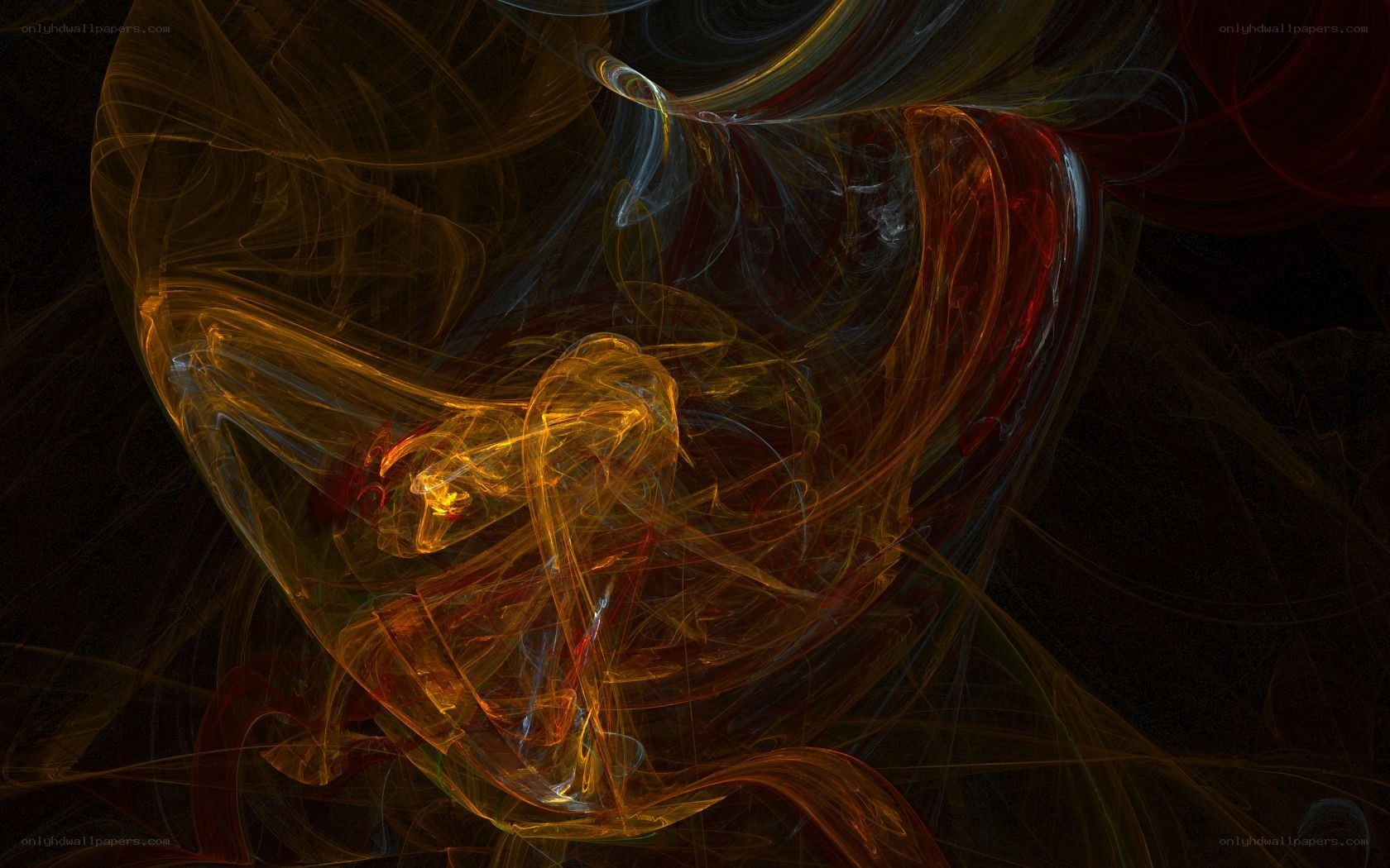 Abstract swirling light patterns