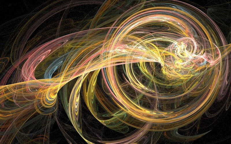Abstract swirling light patterns