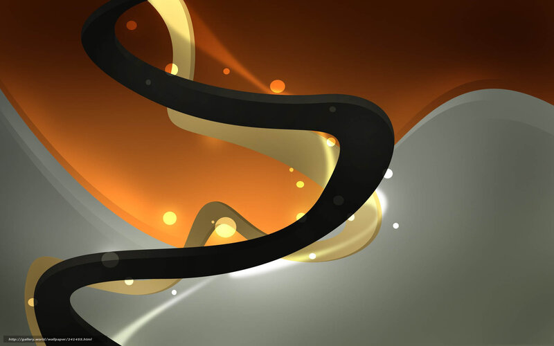 Abstract Swirling Lines — Orange