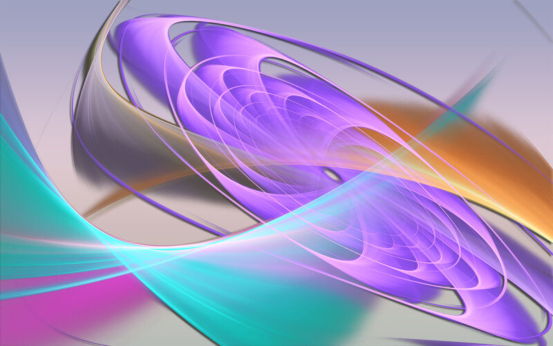 Abstract Swirling Lines — Purple