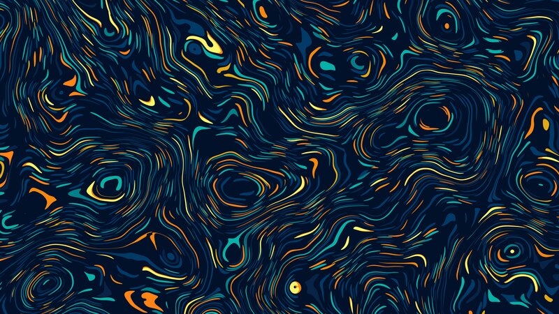 Abstract Swirling Pattern — Blue