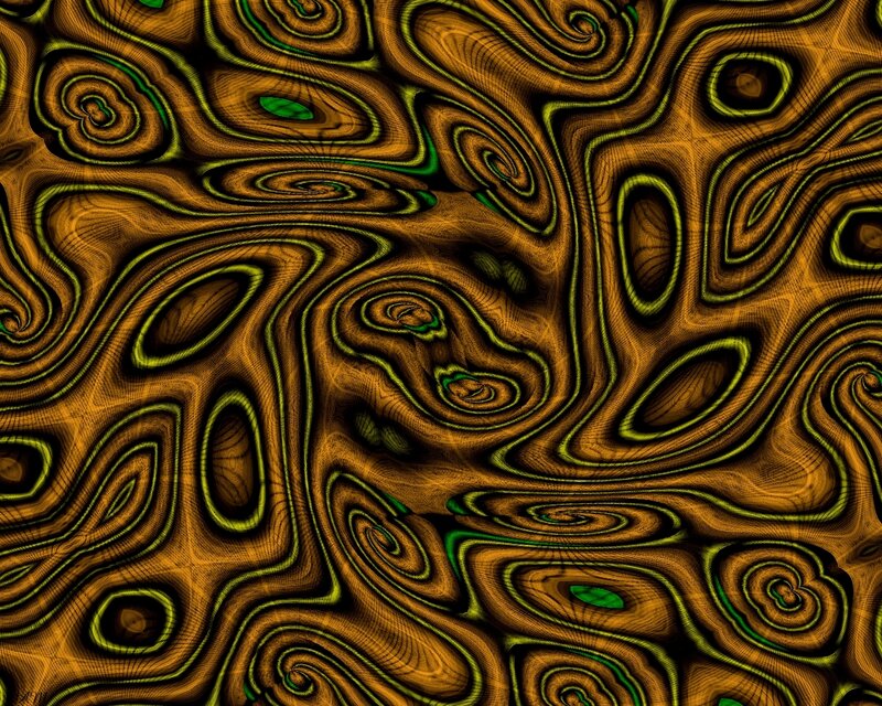 Abstract Swirling Pattern — Brown, Hypnotic, Digital Art