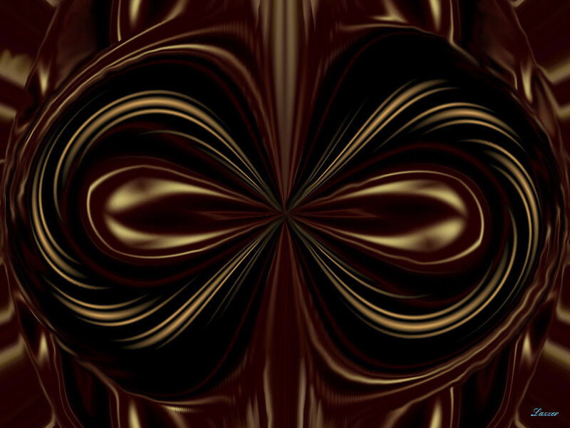 Abstract Swirling Pattern — Brown, Mysterious