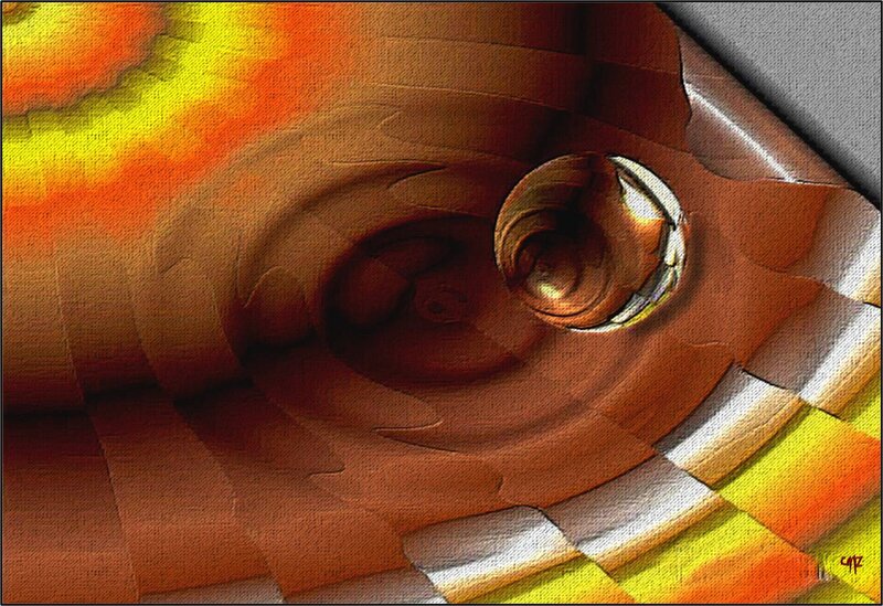 Abstract Swirling Pattern — Orange, Dynamic