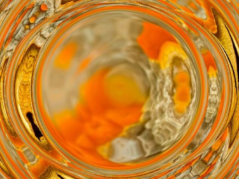 Abstract Swirling Pattern — Orange