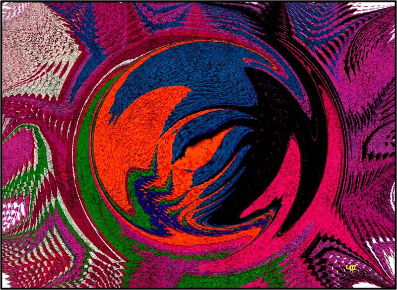 Abstract Swirling Pattern — Pink, Vibrant