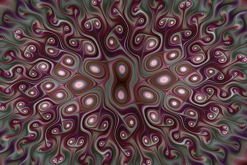 Abstract Swirling Pattern — Purple, Hypnotic