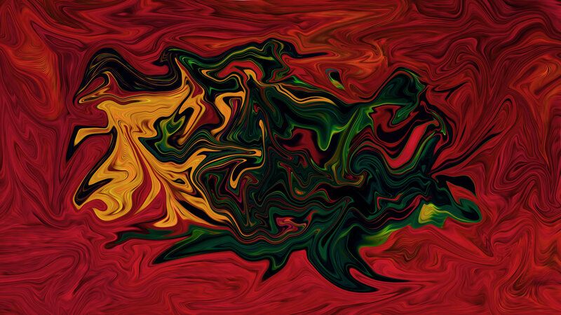 Abstract Swirling Pattern — Red, Dynamic