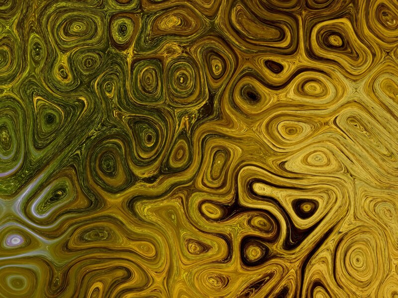 Abstract Swirling Pattern — Yellow, Hypnotic