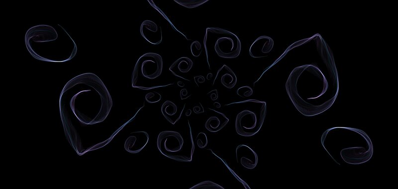 Abstract Swirling Patterns — Black, Mysterious