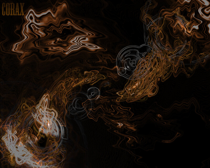 Abstract Swirling Patterns — Black