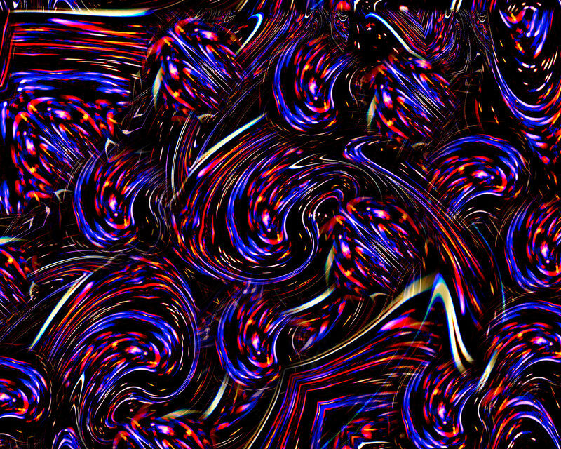Abstract Swirling Patterns — Blue