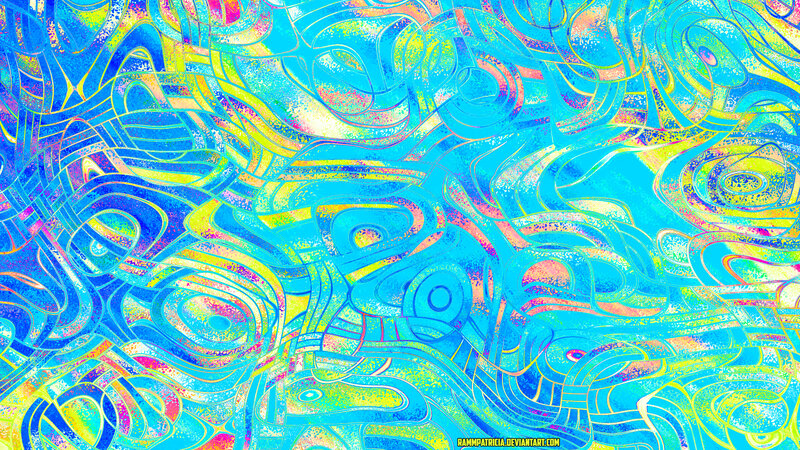 Abstract Swirling Patterns — Blue, Vibrant