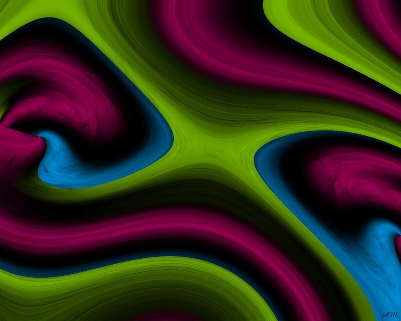 Abstract Swirling Patterns — Green, Dynamic