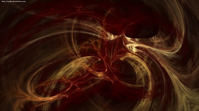 Abstract Swirling Patterns — Red, Dramatic