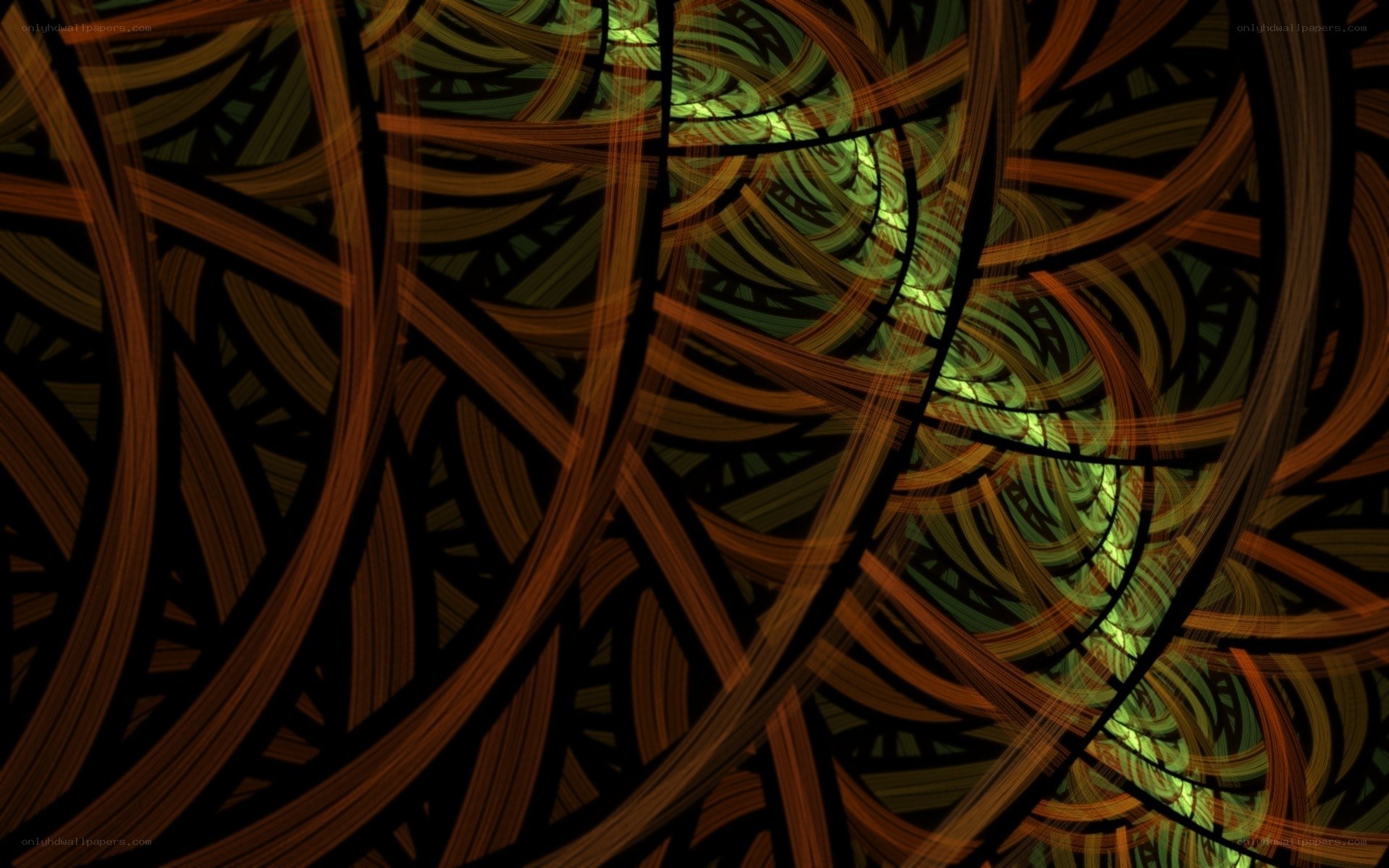 Abstract swirling patterns