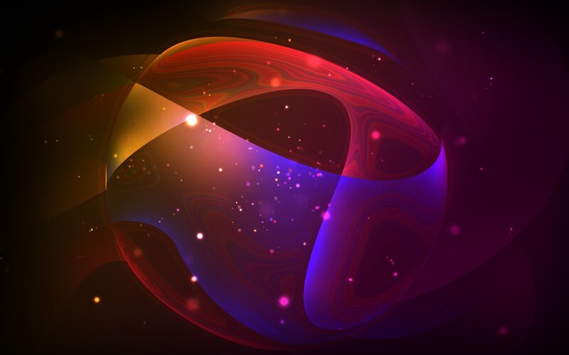 Abstract Swirling Shapes — Purple, Cosmic