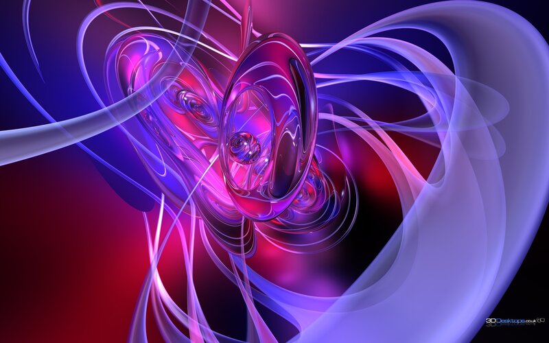 Abstract Swirling Shapes — Purple, Dynamic