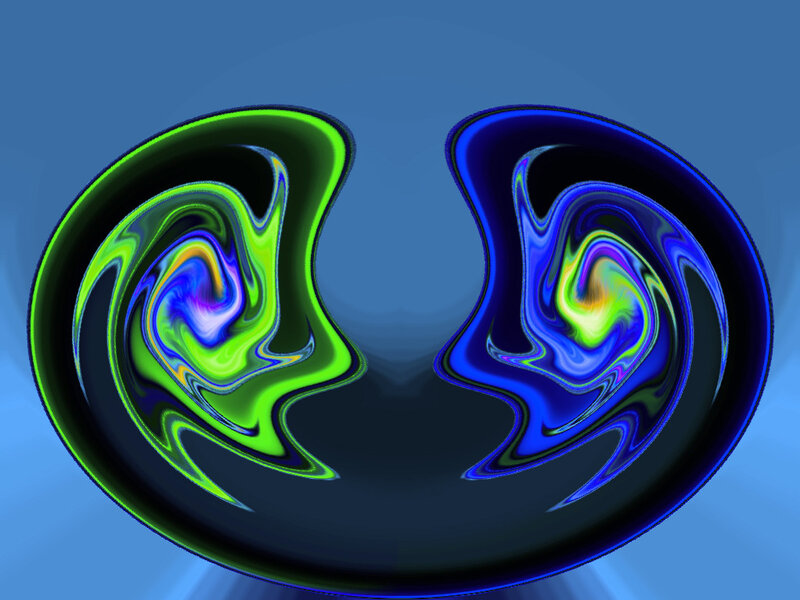 Abstract Swirling Shapes