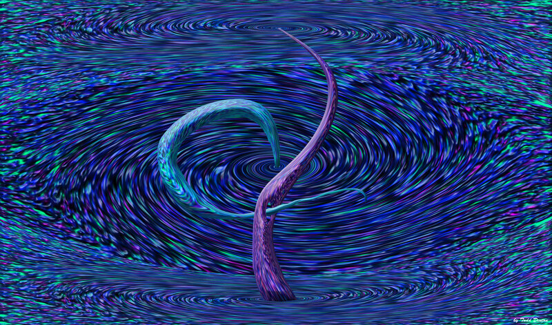 Abstract Swirling Tentacle