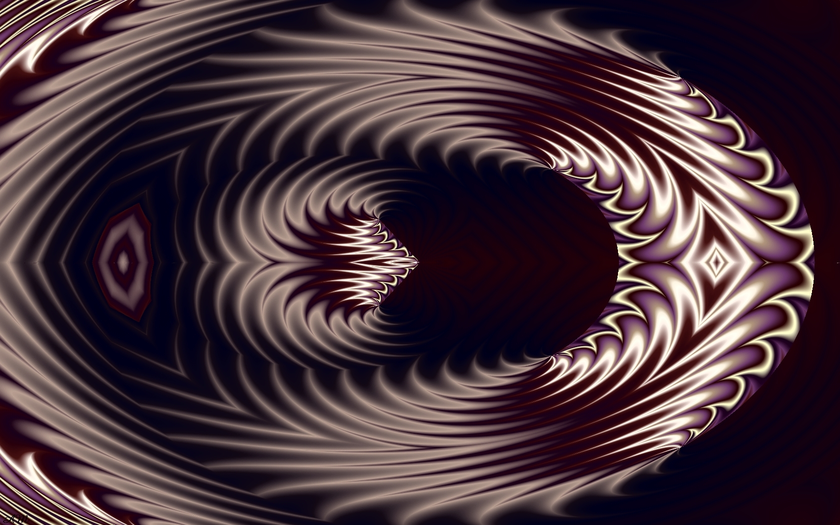 Abstract swirling tunnel pattern