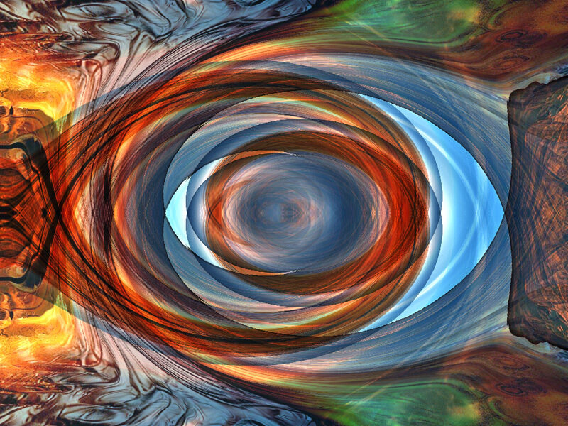 Abstract swirling vortex