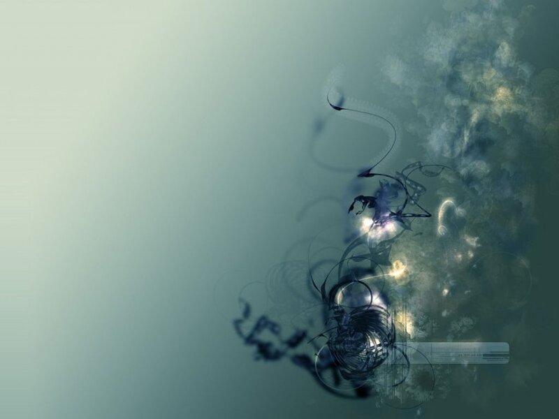 Abstract Swirls and Light — Blue