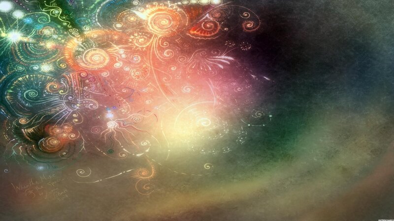 Abstract Swirls and Lights