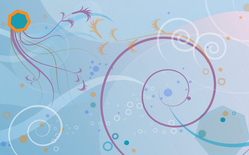 abstract swirls and shapes