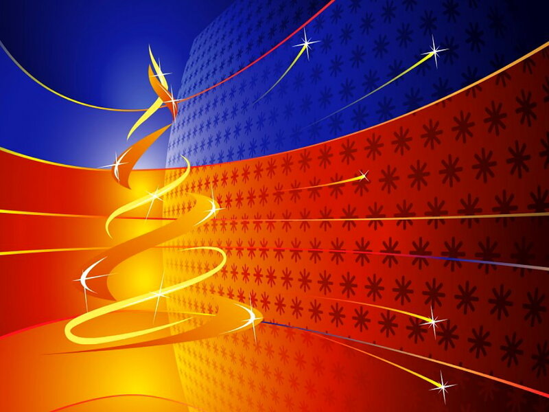 Abstract Swirls and Stars